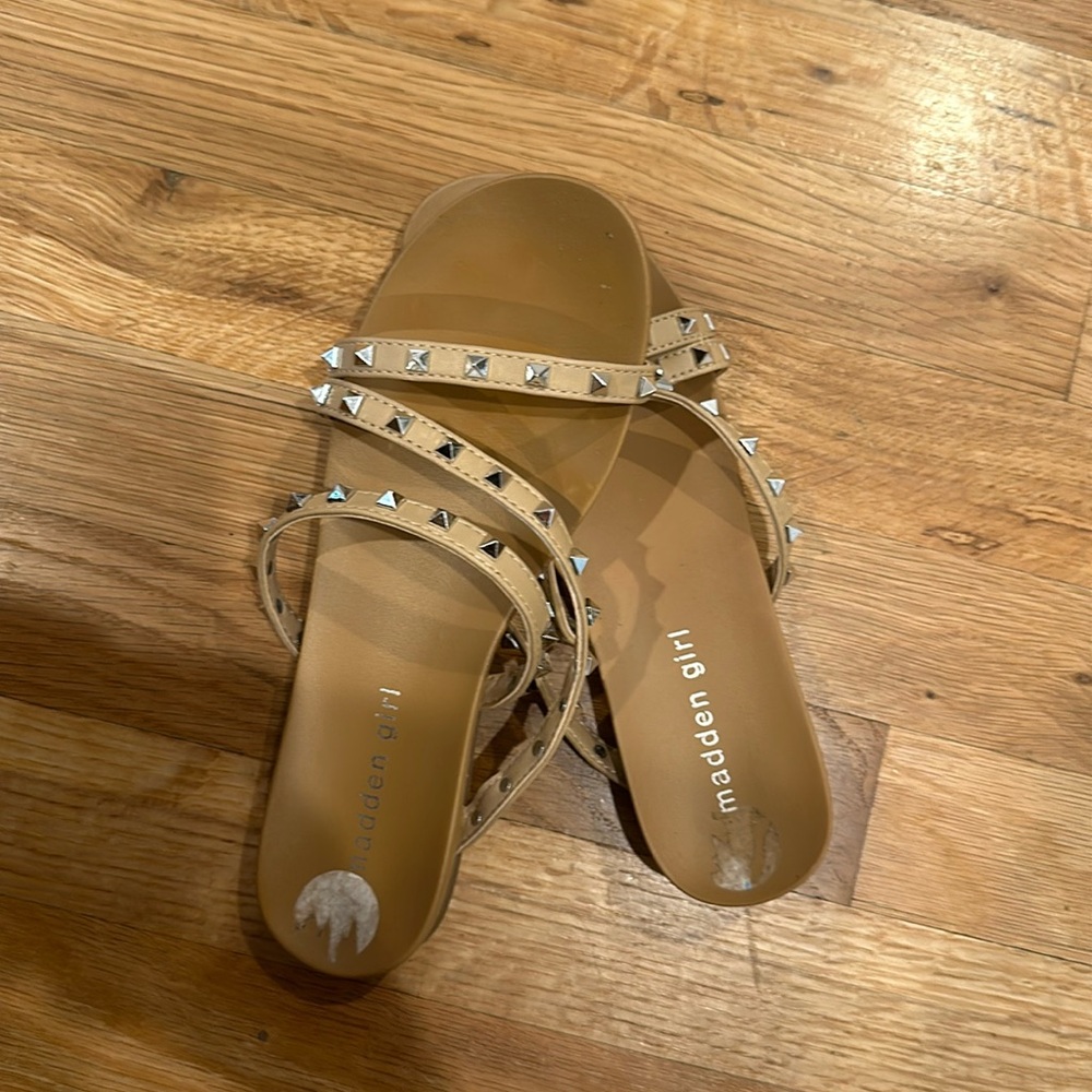 Madden Girl Spike Strap Sandals